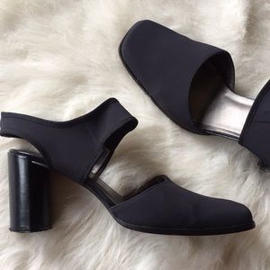 Enzo Angiolini Blue Square Toe Heels Size 7.5